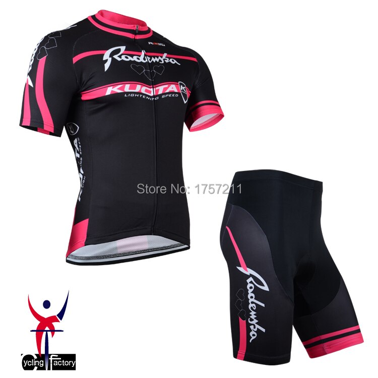 2014 Kuota women short sleeved cycling jersey and cycle shorts set strap riding a bicycle clothing best wear